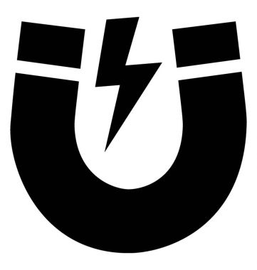  mıknatıs vektör simgesi