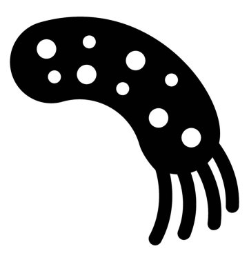  Bakteri vektör simgesi