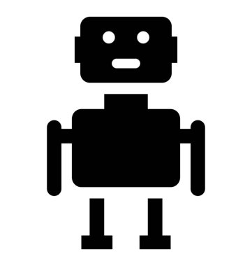  Robot vektör simgesi