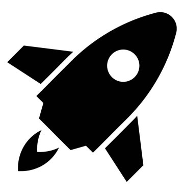  Roket vektör simgesi