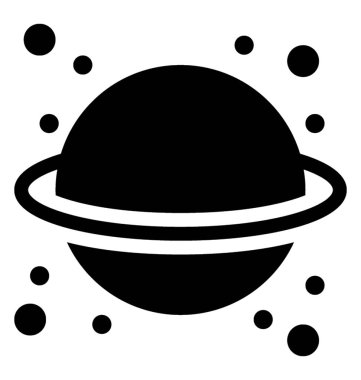  Gezegen vektör simgesi