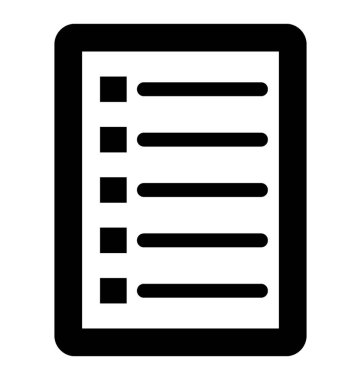  Denetim listesi vektör simgesi