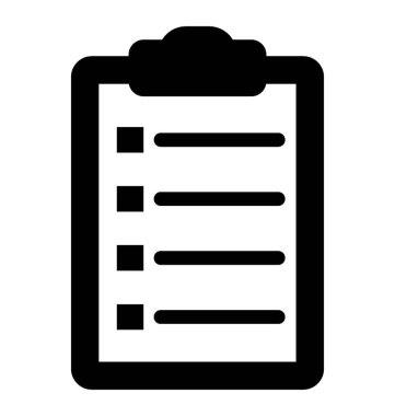  Denetim listesi vektör simgesi