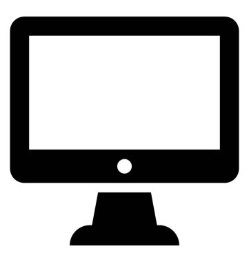  monitör vektör simgesi
