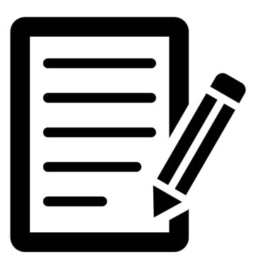  Yazma vektör simgesi