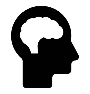  beyin vektör simgesi