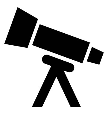  Teleskop vektör simgesi