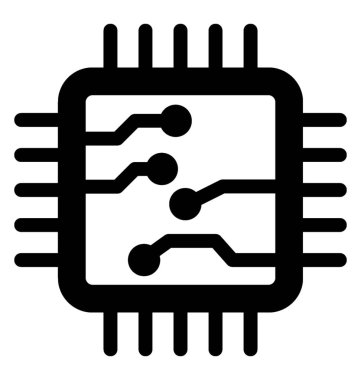  İşlemci vektör simgesi