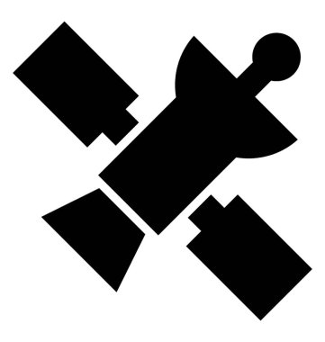  Uydu vektör simgesi