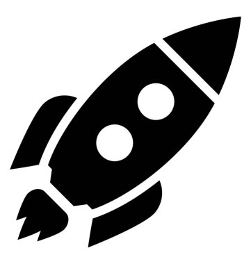  Roket vektör simgesi