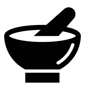  Harç havaneli vektör simgesi