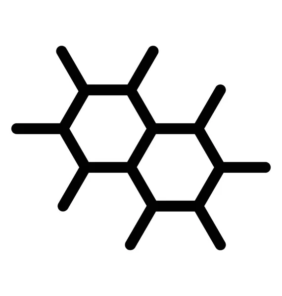 Icono de vector molecular — Vector de stock