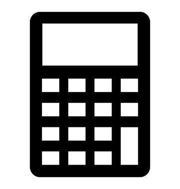  Hesap makinesi vektör simgesi