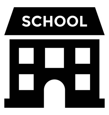  Okul vektör simgesi