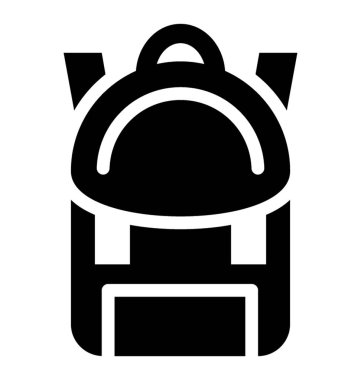  Sırt çantası vektör simgesi