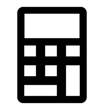  Hesap makinesi vektör simgesi