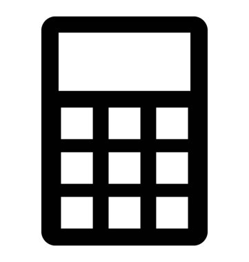  Hesap makinesi vektör simgesi