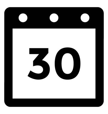  Takvim vektörü simgesi