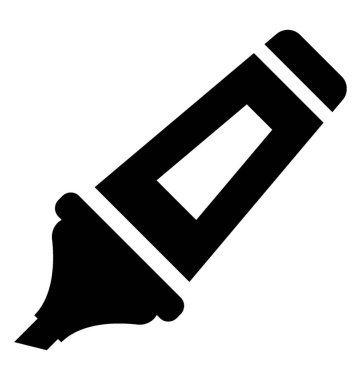  Vurgulayıcı vektör simgesi