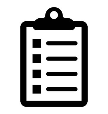  Denetim listesi vektör simgesi