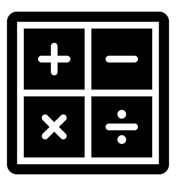 Mathematische Symbole Vektor-Symbol — Stockvektor