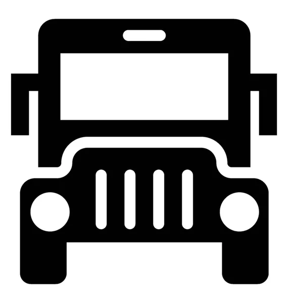 Εικονίδιο φορέα σχολικό λεωφορείο — Διανυσματικό Αρχείο
