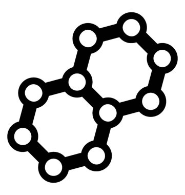  molekül vektör simgesi