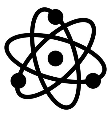  Atom vektör simgesi