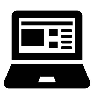  Laptop vektör simgesi