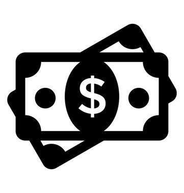  Banknot vektör simgesi