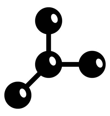  Atom vektör simgesi