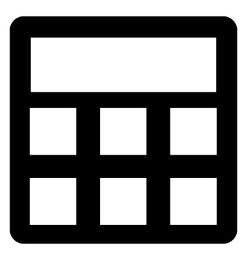  Hesap makinesi vektör simgesi