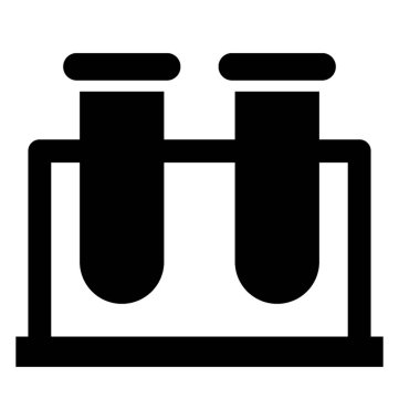  test tüp vektör simgesi