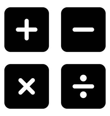  Matematik sembolleri vektör simgesi