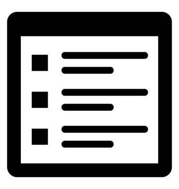  Denetim listesi vektör simgesi