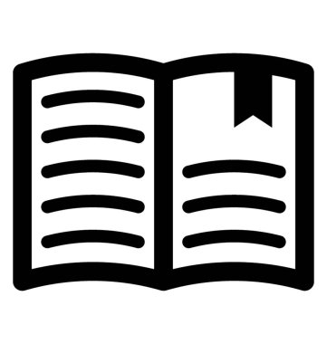  Kitap vektör simgesini aç