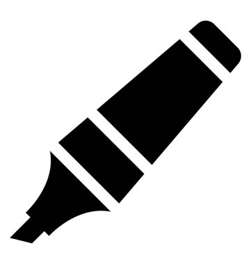  Vurgulayıcı vektör simgesi