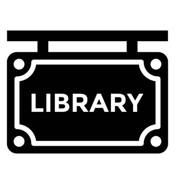  Kütüphane vektör simgesi