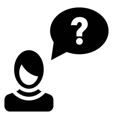  soru vektör simgesi