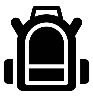  Sırt çantası vektör simgesi