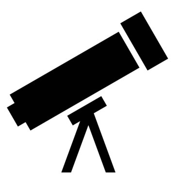  Teleskop vektör simgesi