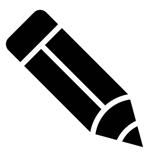 Ícone de vetor de lápis — Vetor de Stock