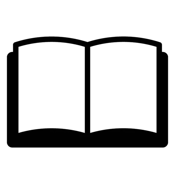 Иконка открытого вектора книги — стоковый вектор