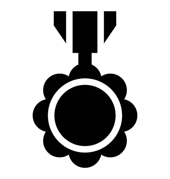 Medalla Vector Icono — Archivo Imágenes Vectoriales