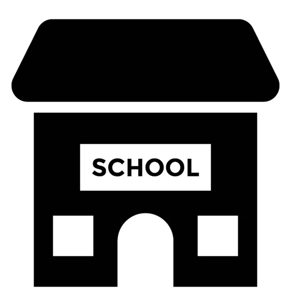 School Vector Icon — Stockvector