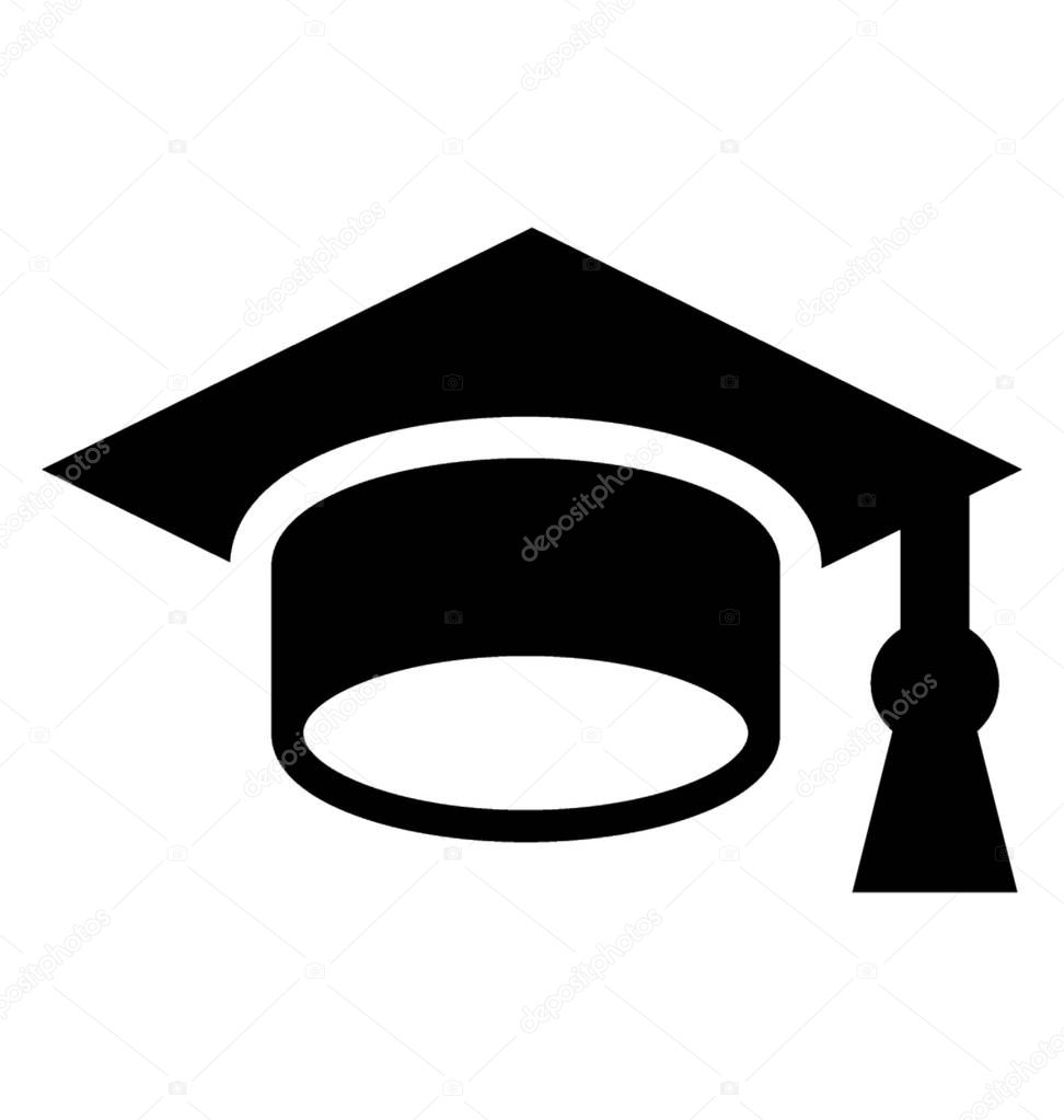  Mortarboard Vector Icon