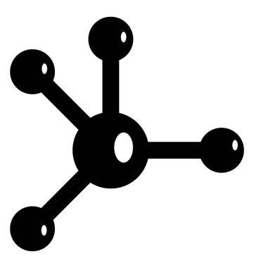  Atom vektör simgesi