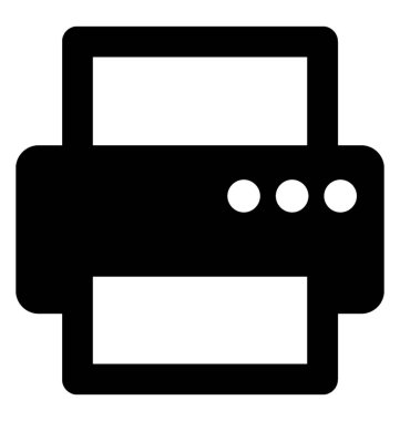  Yazıcı vektör simgesi