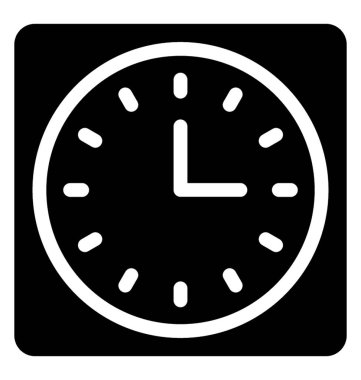  Saat vektör simgesi