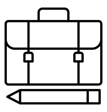  Portföy satırı vektör simgesi